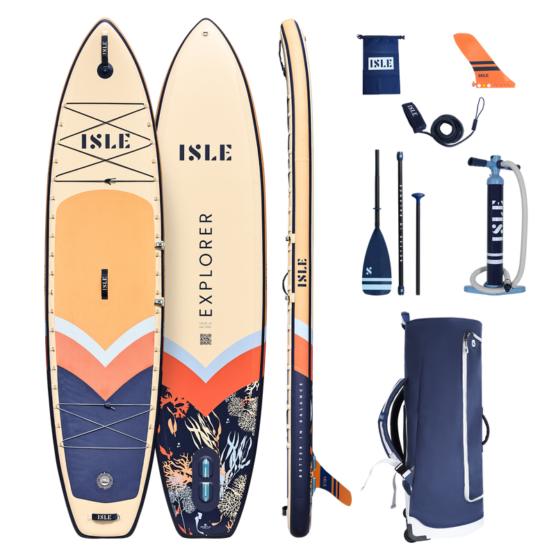 ISLE Explorer 3 Paddle Board - SN-IC-CR-NV-PKG